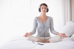 meditating with binaural beats